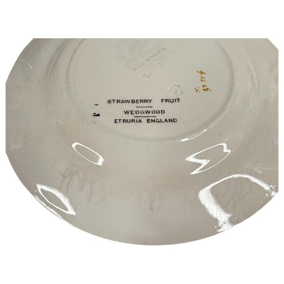 4 Wedgwood Strawberry Fruit Dessert Plates Etruria England 7.25” Dish Vintage - Picture 5 of 10